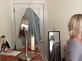 Tattooed Blonde in Bedroom-Dressing Room Spy Cam