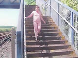 Mature sluts Naked Railway Footbridge Walk