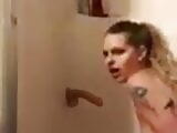 Kailie Hoffmann Nebraska slut suck dildo in shower 