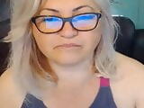 BBW blonde mature on webcam,