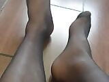 My legs and feet in nylon