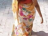 Nice saree ass wife..... 
